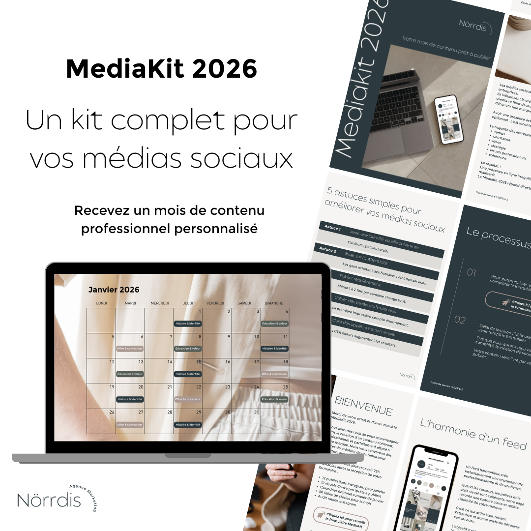 Médiakit 2026 – Votre mois de contenu prêt à publier