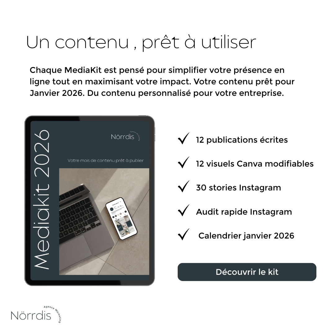 Médiakit 2026 – Votre mois de contenu prêt à publier