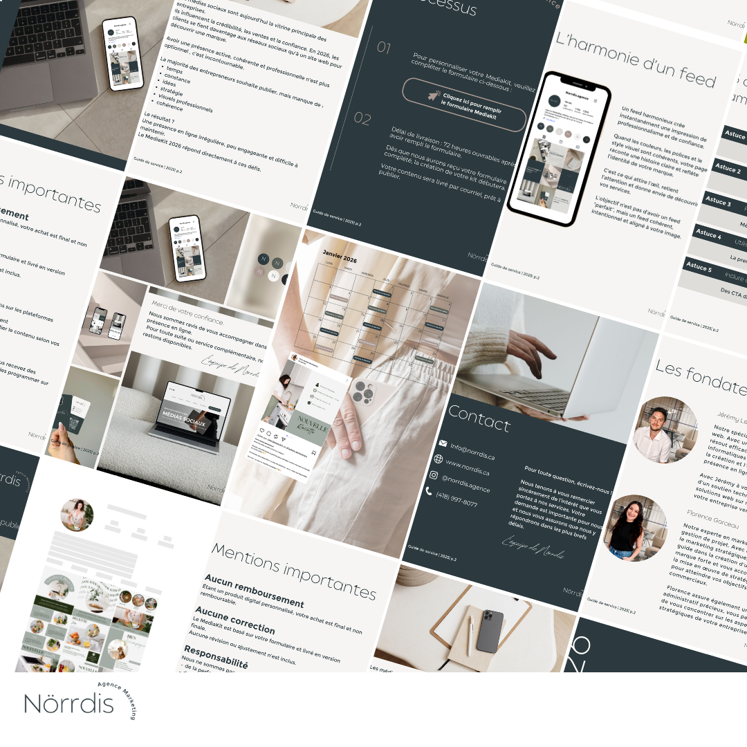 Médiakit 2026 – Votre mois de contenu prêt à publier