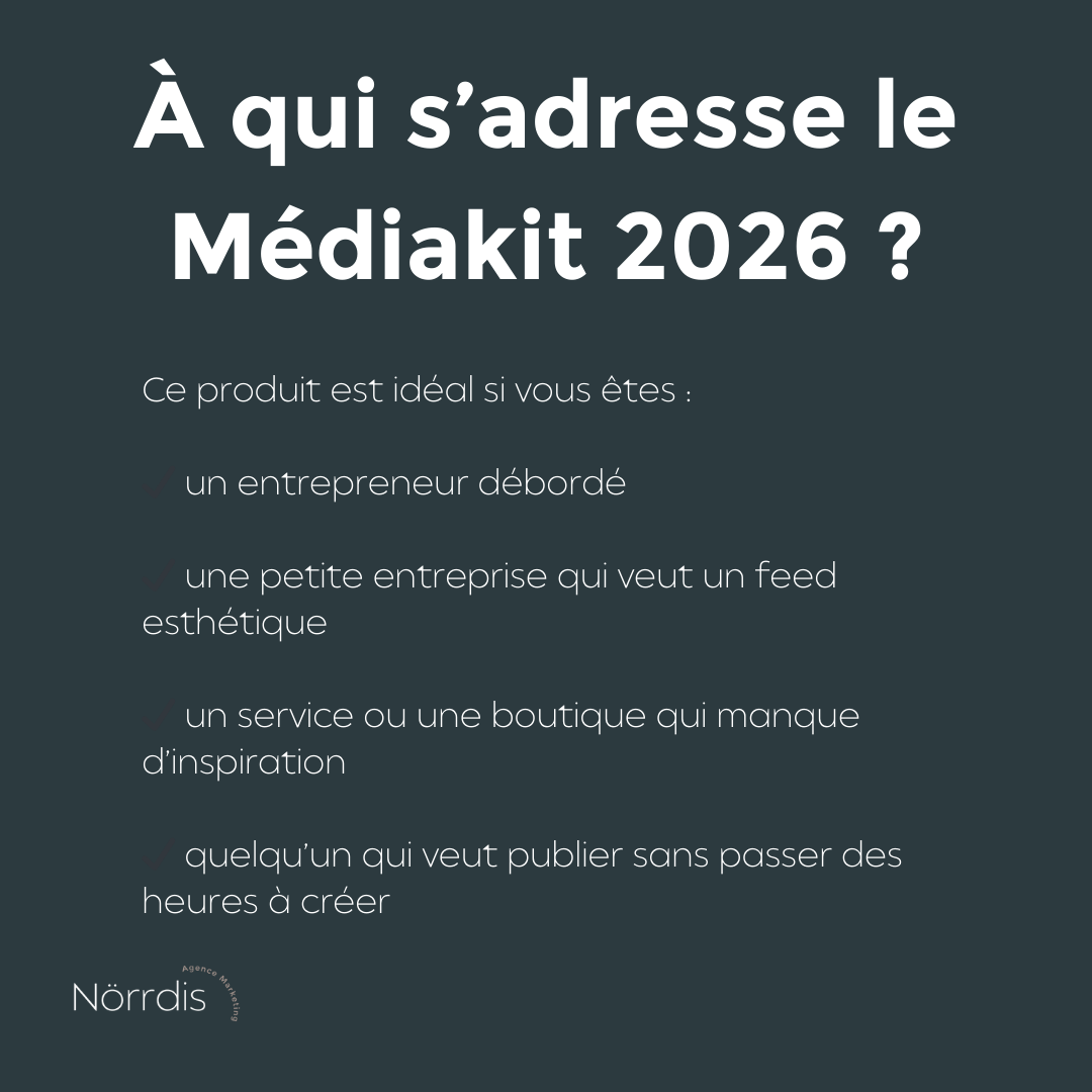 Médiakit 2026 – Votre mois de contenu prêt à publier